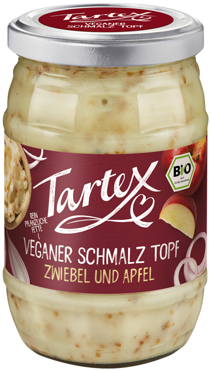 Tartex veganes Schmalz Zwiebel und Apfel Bio Abendbrotaufstrich