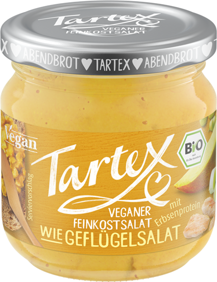 Tartex Feinkostsalat veganer Geflügelsalat Bio Abendbrotaufstrich